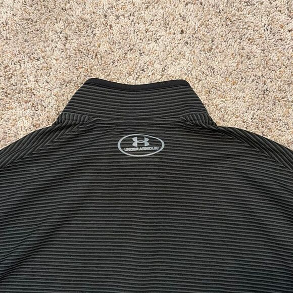 Under Armour Cold Gear Black Gray Long Sleeve 1/4 Zip XL - Picture 5 of 7